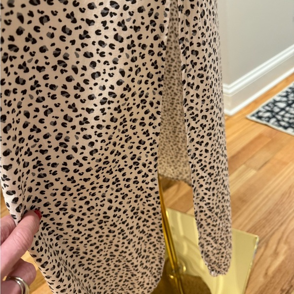 Aura Leopard Button Front Maxi Shirt Dress - Picture 9 of 10